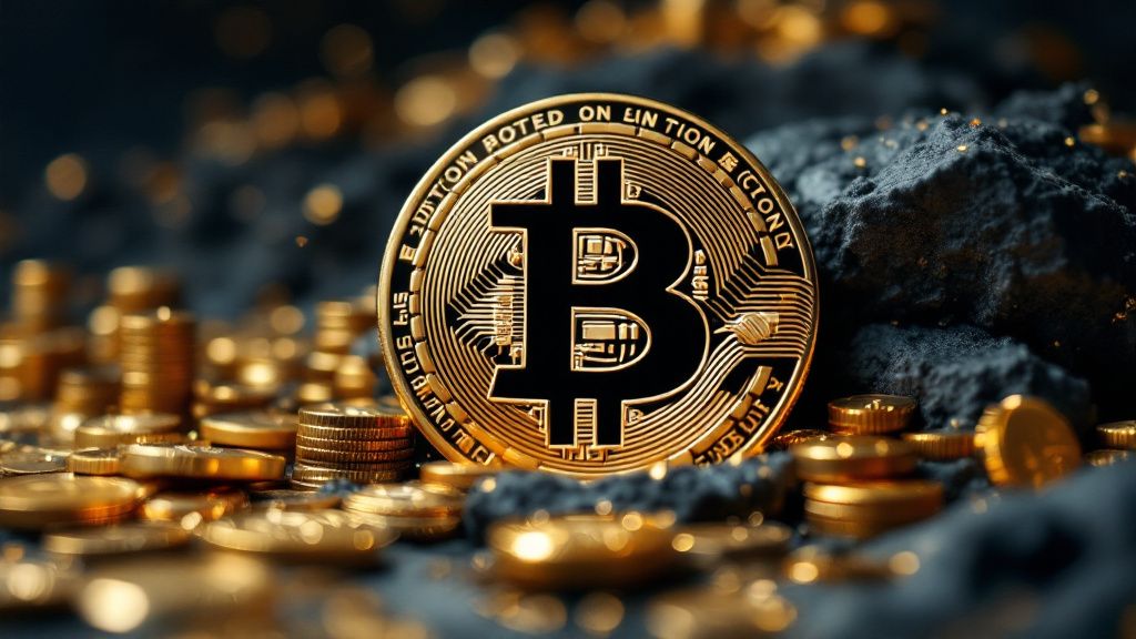 Bitcoin gold coins