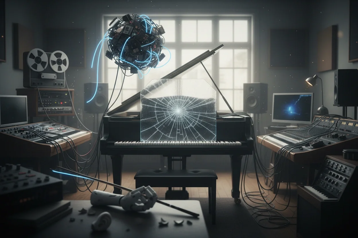Professional image illustrating Exploring the Role of AI in Music Creation