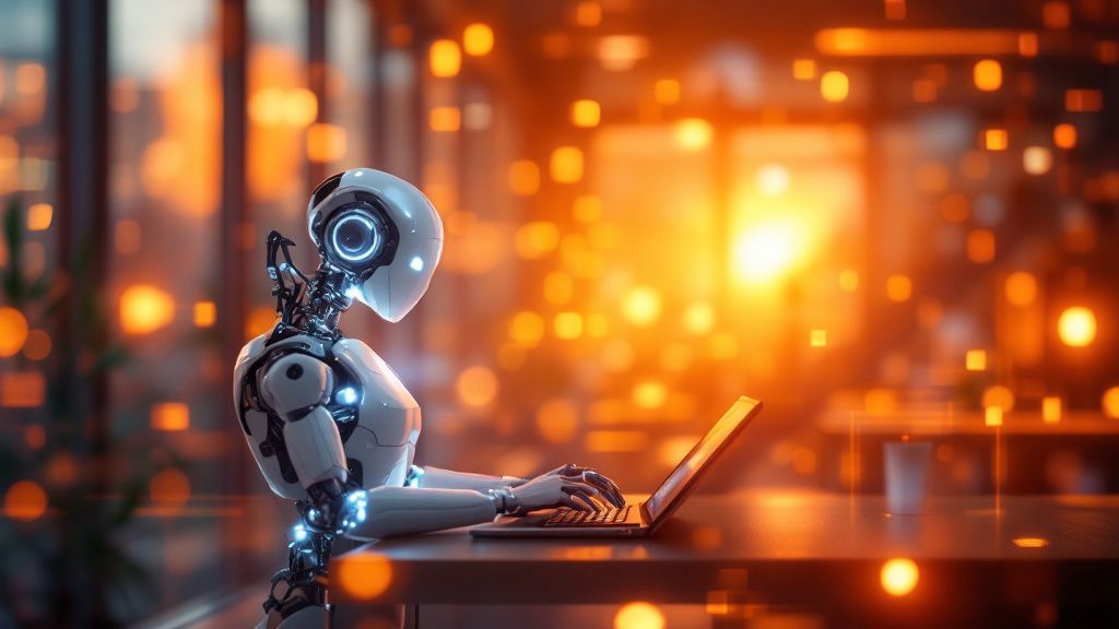 AI Robot working