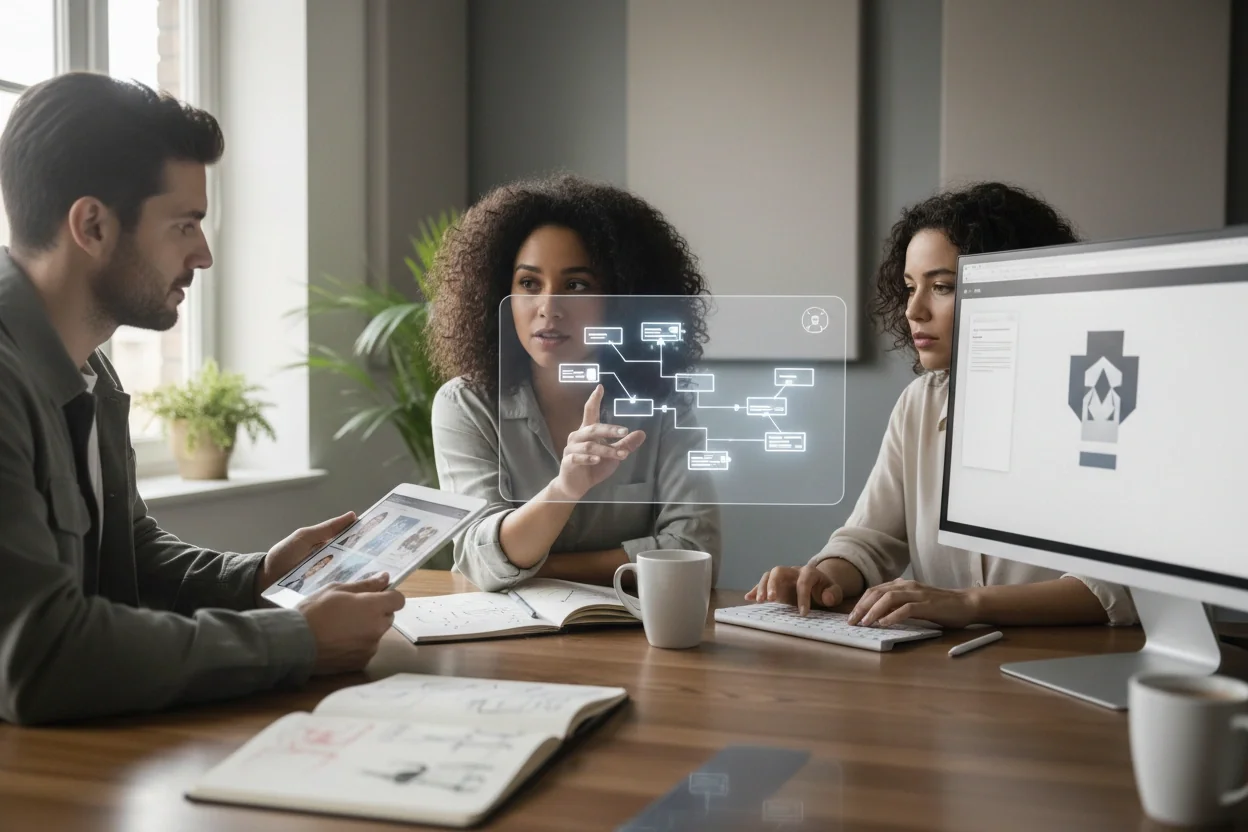 Professional image illustrating The Evolution of Storytelling in the Digital Age