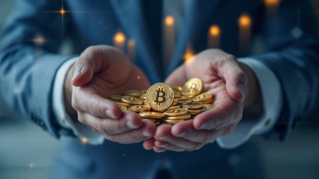 A step-by-step guide or roadmap illustration for businesses and individuals to engage with Bitcoin's influence on wealth distribution.