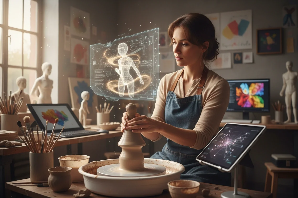 Professional image illustrating Maintaining Artistic Integrity in the Age of AI