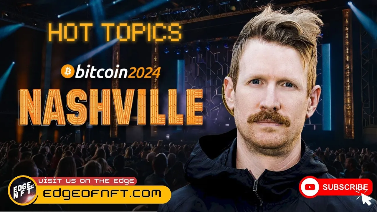 Hot Topics episode featuring Richard Carthon and Josh Kriger analyzing Bitcoin Nashville, Bitcoin price trends, and Ethereum ETF news.