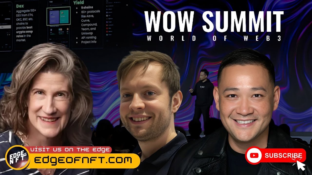 Josh Kriger hosts Edge of NFT at the WoW Summit in Bangkok, featuring insights from Andrey Kuznetsov, James Ho, and Erika Evasdottir on Web3 innovation.