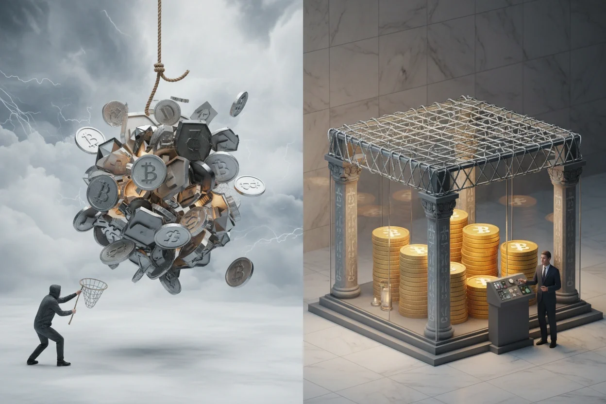 Professional image illustrating The Role of Stablecoins in the Financial Ecosystem
