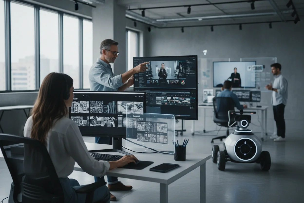 Professional image illustrating The Role of AI in Modern Content Creation