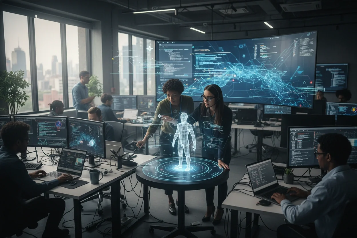 Professional image illustrating Driving Production Efficiency With AI-driven Analytics