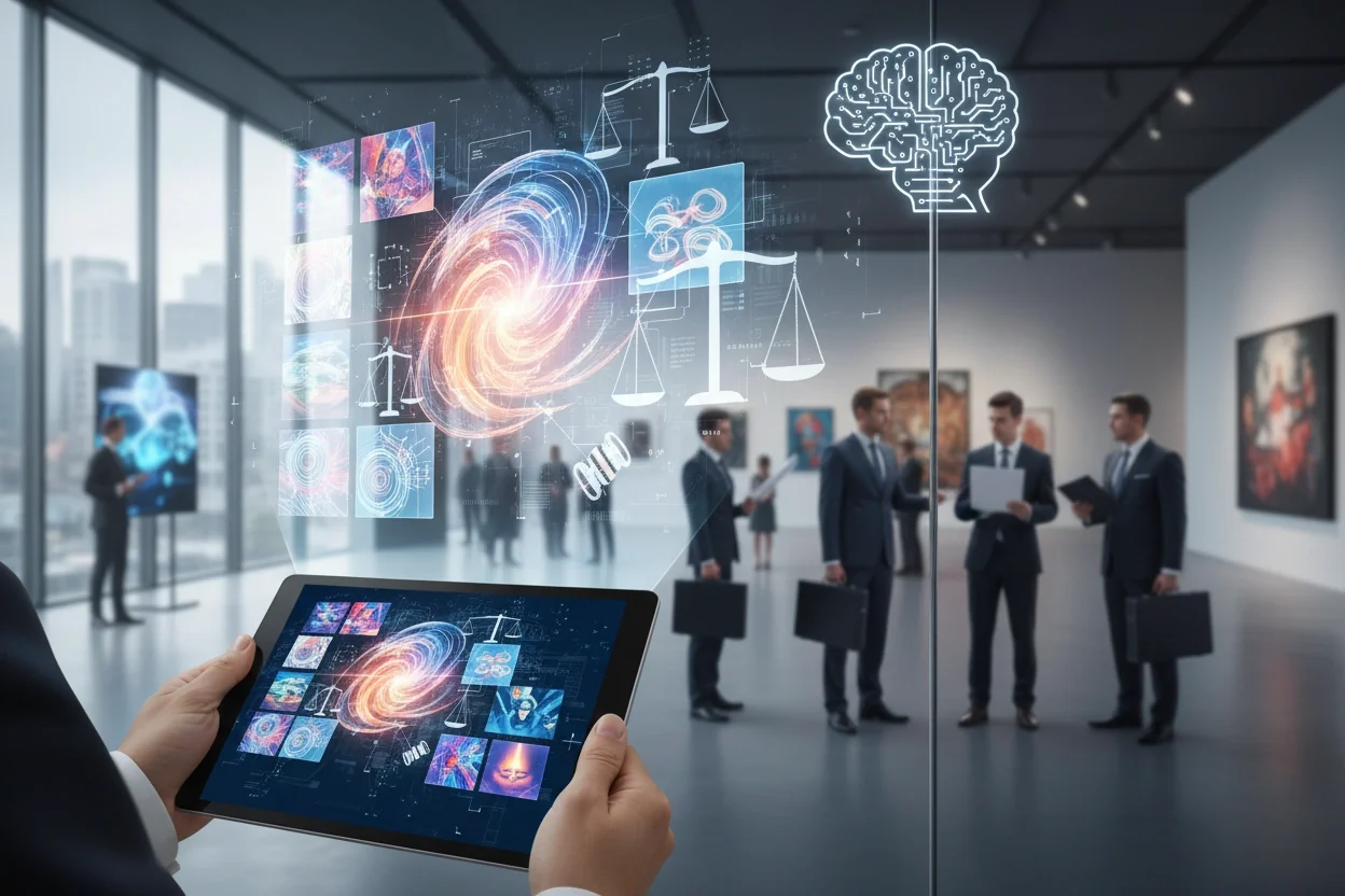 Professional image illustrating Trademark Implications of AI-generated Works