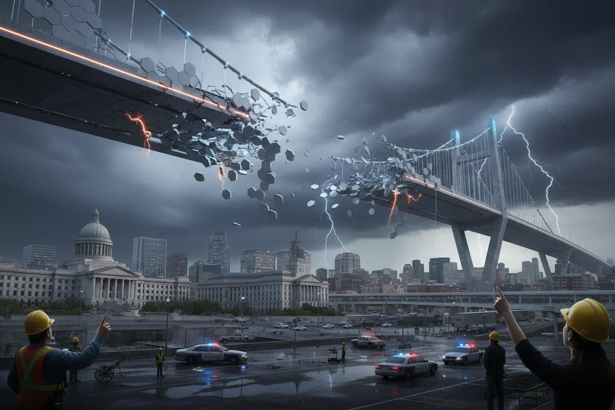 Professional image illustrating Identifying Key Risks in Blockchain Implementation