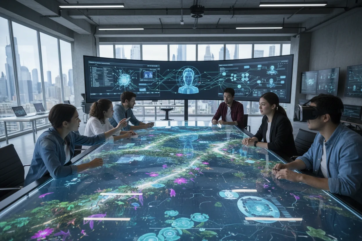 Professional image illustrating Future Trends in Game Development Driven by AI